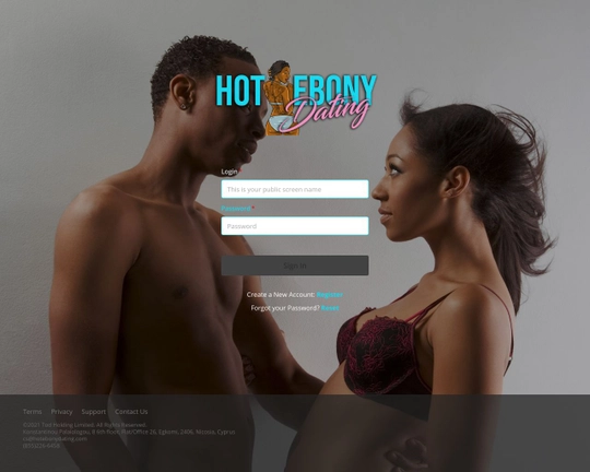 Hot Ebony Dating Logo